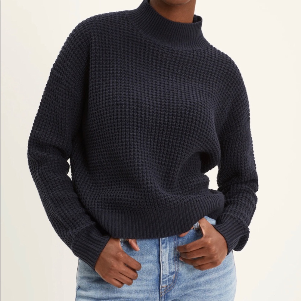 Frank & Oak Ribbed Mockneck Sweater